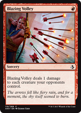 Blazing Volley - Amonkhet Spoiler