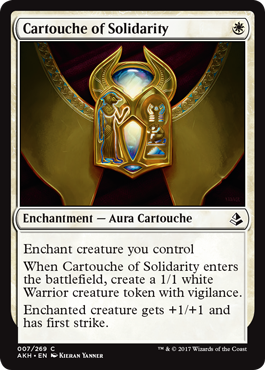 Cartouche of Solidarity - Amonkhet Spoiler