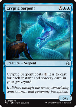 Cryptic Serpent - Amonkhet Spoiler