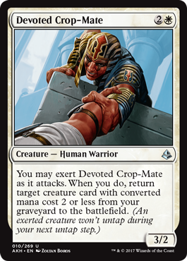 Devoted Crop-Mate - Amonkhet Spoiler