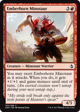 Emberhorn Minotaur - Amonkhet Spoiler