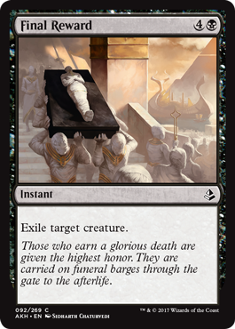 Final Reward - Amonkhet Spoiler