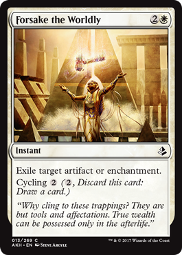 Forsake the Worldly - Amonkhet Spoiler