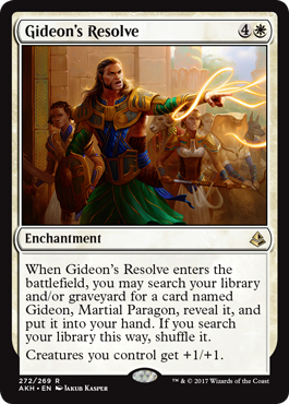 Gideon's Resolve - Amonkhet Spoiler