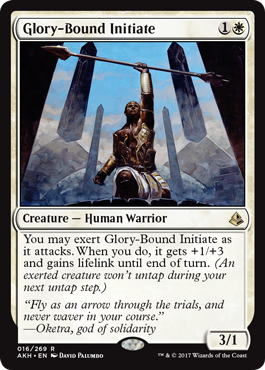 Glory-Bound Initiate - Amonkhet Spoiler