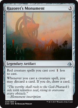 Hazoret's Monument from Amonkhet Spoiler