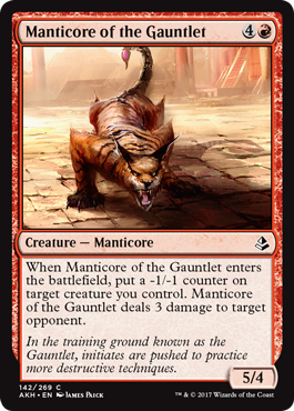 Manticore of the Gauntlet - Amonkhet Spoiler