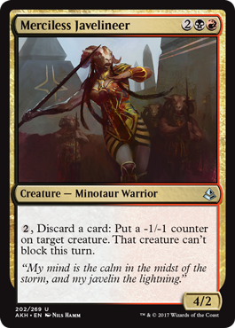 Merciless Javelineer - Amonkhet Spoiler