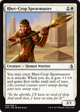 Rhet-Crop Spearmaster - Amonkhet Spoiler