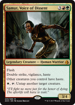 Samut, Voice of Dissent - Amonkhet Spoiler