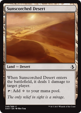 Sunscorched Desert - Amonkhet Spoiler