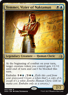 Temmet, Vizier of Naktamun - Amonkhet Spoiler