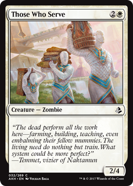 Those Who Serve - Amonkhet Spoiler