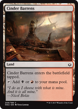 Cinder Barrens - Hour of Devastation Spoiler