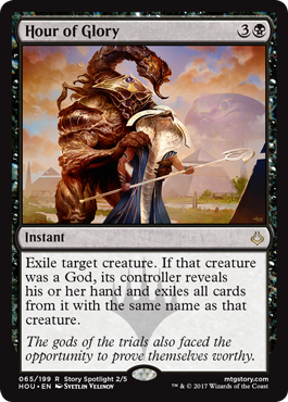 Hour of Glory - Hour of Devastation Spoiler