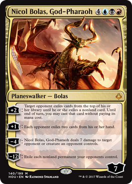 Nicol Bolas, God-Pharaoh - Hour of Devastation Spoiler