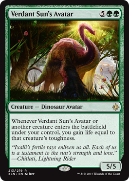 Verdant Sun's Avatar - Ixalan Spoiler