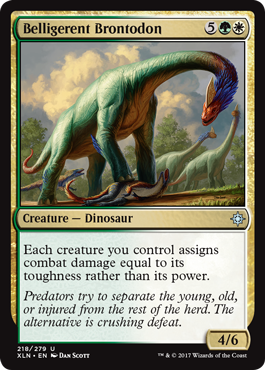 Belligerent Brontodon - Ixalan Spoiler