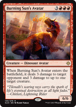 Burning Sun's Avatar - Ixalan Spoiler