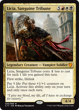 Licia, Sanguine Tribune - Commander Spoiler