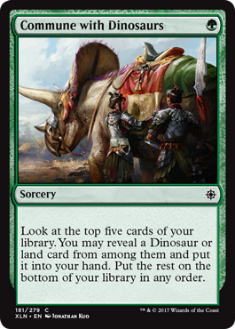 Commune with Dinosaurs - Ixalan Spoiler