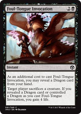 Foul-Tongue Invocation - Iconic Masters Spoiler
