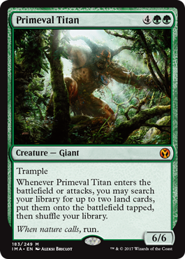 Primeval Titan - Iconic Masters Spoiler