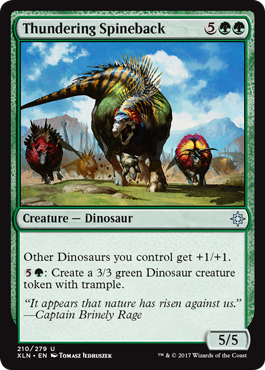 Thundering Spineback - Ixalan Spoiler