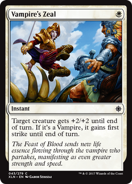 Vampire's Zeal - Ixalan Spoiler