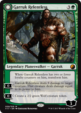 Garruk Relentless - FtV Transform Spoiler