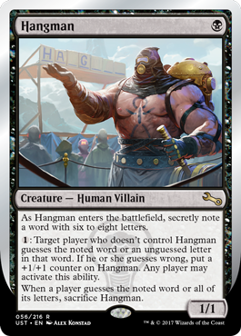 Hangman - Unstable Spoiler