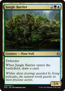 Jungle Barrier - Explorers of Ixalan Spoiler