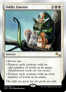 Oddly Uneven - Unstable Spoiler