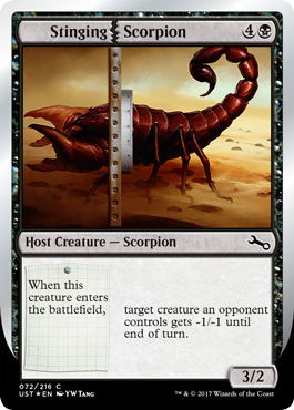 Stinging Scorpion - Unstable Spoiler