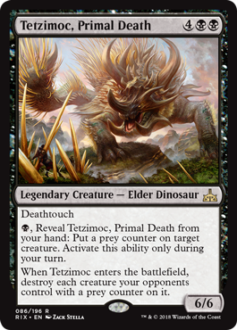 Tetzimoc, Primordial Death - Rivals of Ixalan Spoiler