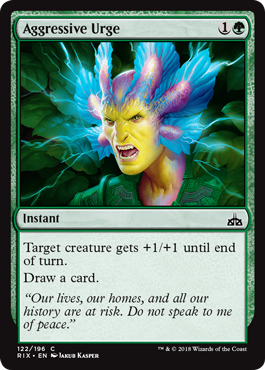 Aggressive Urge - Rivals of Ixalan Spoiler