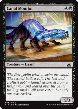 Canal Monitor - Rivals of Ixalan Spoiler