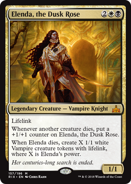 Elenda, the Dusk Rose - Rivals of Ixalan Spoiler