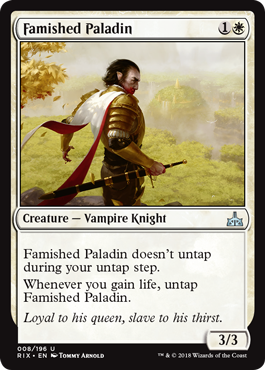 Famished Paladin - Rivals of Ixalan Spoiler
