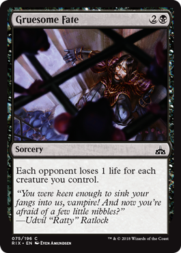 Gruesome Fate - Rivals of Ixalan Spoiler