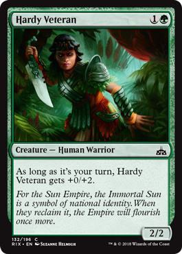 Hardy Veteranr - Rivals of Ixalan Spoiler