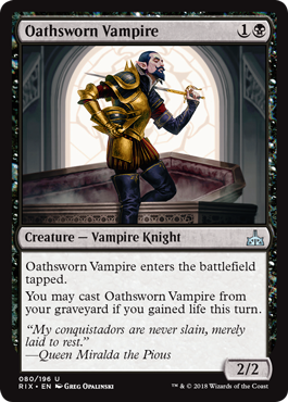 Oathsworn Vampire - Rivals of Ixalan Spoiler