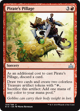 pillage pirate card mtg pirates cards sorcery magic gathering ixalan rivals uncommon commander oracle gatherer rating community magicspoiler