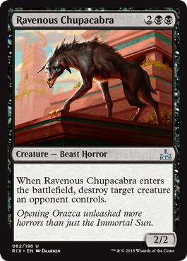 Ravenous Chupacabra - Rivals of Ixalan Spoiler