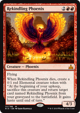 Rekindling Phoenix - Rivals of Ixalan Spoiler