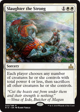 Slaughter the Strong - Rivals of Ixalan Spoiler