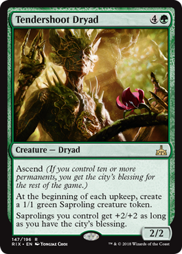 Tendershoot Dryad - Rivals of Ixalan Spoiler