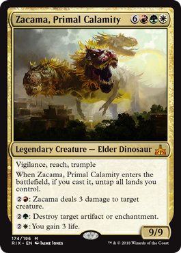 Zacama, Primal Calamity - Rivals of Ixalan Spoiler