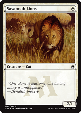 Savannah Lions - Masters 25 Spoiler