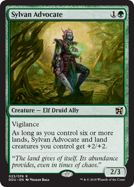 Sylvan Advocate - Elves vs Inventors Spoiler